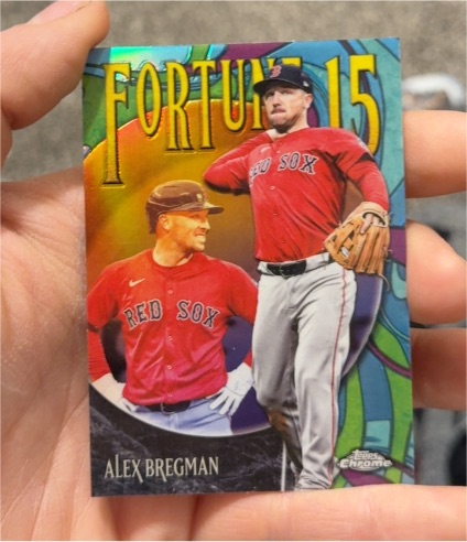 2025 Topps Chrome Update #F15-11 Alex Bregman Fortune 15 — front
