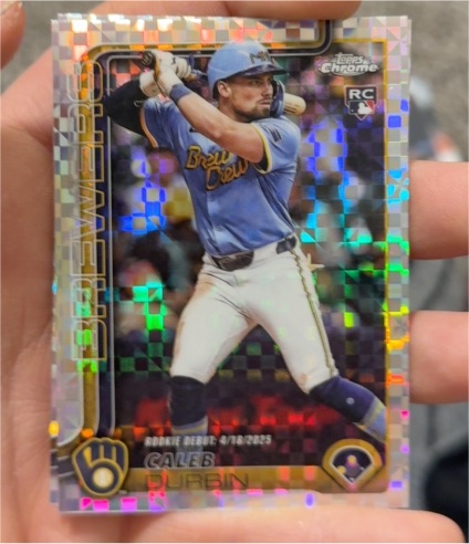 2025 Topps Chrome Update #USC112 Caleb Durbin — front