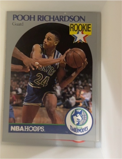 1990-91 Hoops #190 Pooh Richardson — front