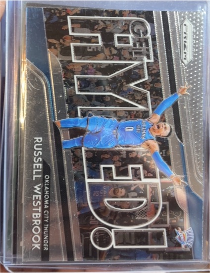 2018-19 Panini Prizm #1 Russell Westbrook Get Hyped! — front