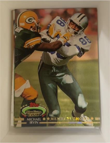 1992 Topps Stadium Club #299 Michael Irvin — front