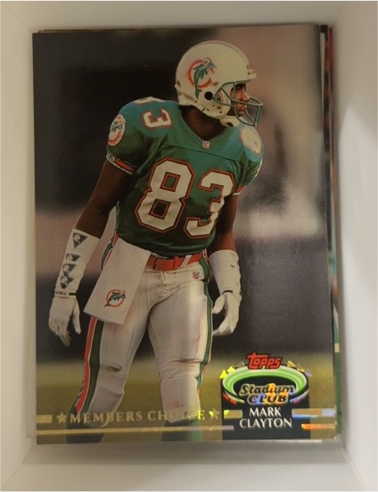 1992 Topps Stadium Club Members Choice #291 Mark Clayton — front