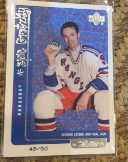 1999 Upper Deck Epic Gretzky #49/50 Mark Messier — front
