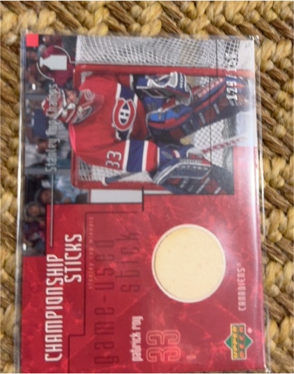 2009 Upper Deck Championship Sticks Game-Used Carey Price #CH-33 — front