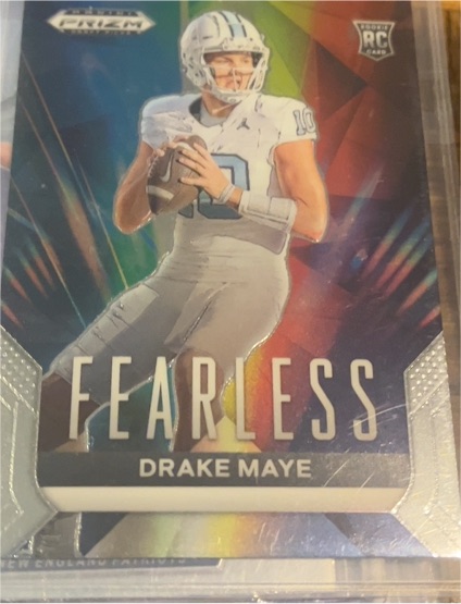 2024 Panini Prizm Draft Picks #F-DM Drake Maye Fearless — front