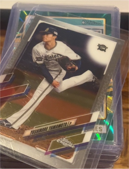 2021 Topps Chrome NPB #90 Yoshinobu Yamamoto — front