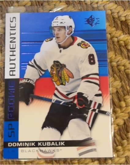 2019-20 Upper Deck SP Rookie Authentics #123 Dominik Kubalik — front