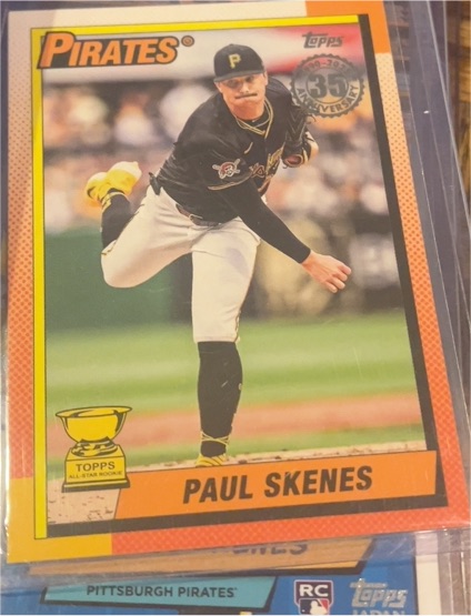 2025 Topps Series 1 1990 Topps #T90-63 Paul Skenes — front