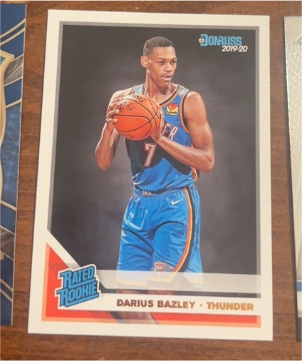 2019-20 Donruss #249 Darius Bazley — front