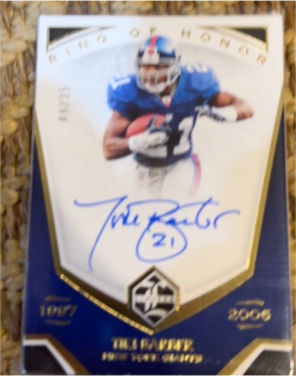 2019 Panini Limited Ring of Honor #ROH-TB Tiki Barber — front