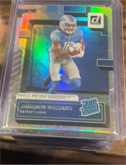 2022 Donruss #308 Jameson Williams — front