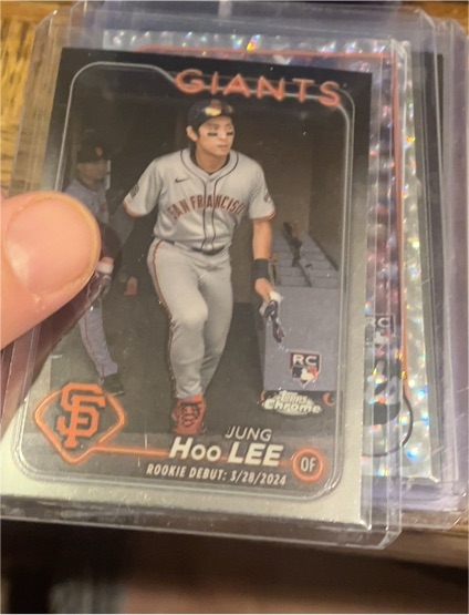 2024 Topps Chrome Update #USC185 Jung Hoo Lee Rookie Debut — front