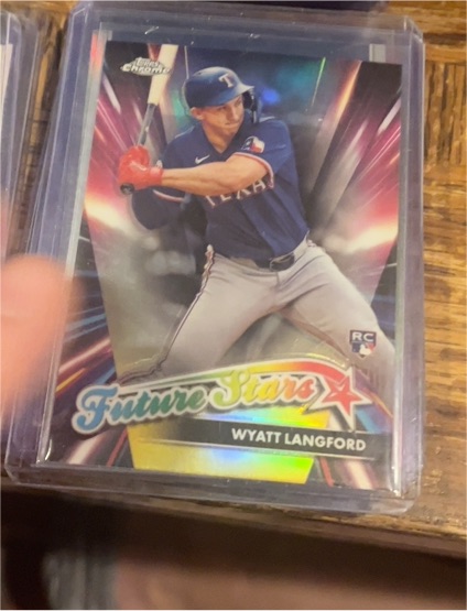 2024 Topps Chrome Update Series #FSU-14 Wyatt Langford Future Stars Rookie Card — front