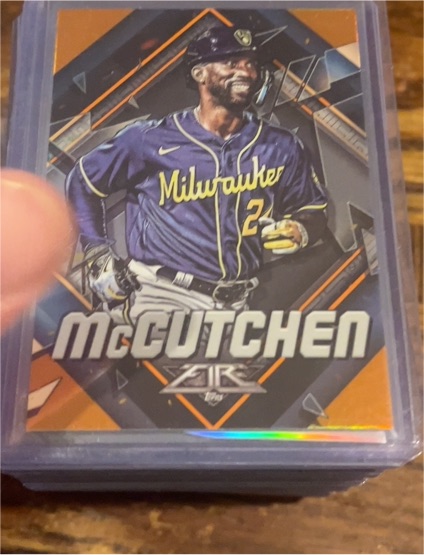 2022 Topps Fire #146 Andrew McCutchen — front