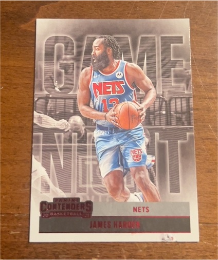2020-21 Panini Contenders Game Night #1 James Harden — front