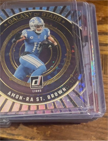 2024 Donruss Galaxy of Stars #GOS-ASB Amon-Ra St. Brown — front