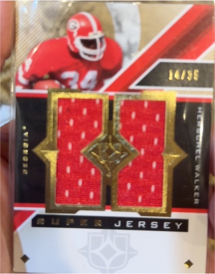 2013 Upper Deck Ultimate Collection Super Jersey #USJ-HW Herschel Walker — front