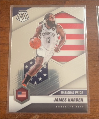 2020-21 Panini Mosaic #256 James Harden — front