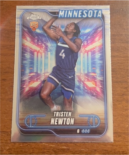 2024-25 Topps Chrome #108 Tristen Newton — front