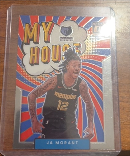 2021-22 Panini Donruss Optic #12 Ja Morant My House Memphis Grizzlies — front