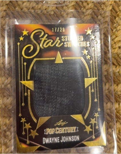2023 Leaf Pop Century Star Studded Swatches #17/20 Dwayne Johnson — front
