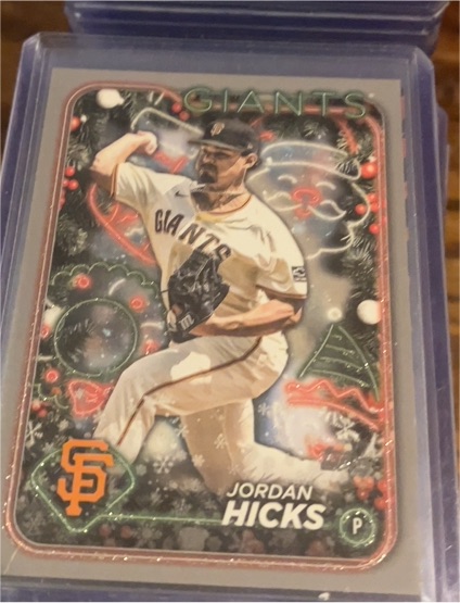 2024 Topps Holiday #H51 Jordan Hicks — front