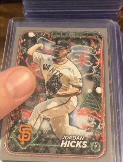 2024 Topps Holiday #H51 Jordan Hicks — front
