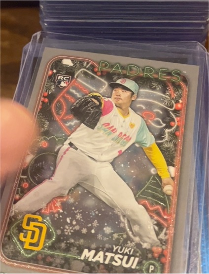 2024 Topps Holiday #H191 Yuki Matsui — front