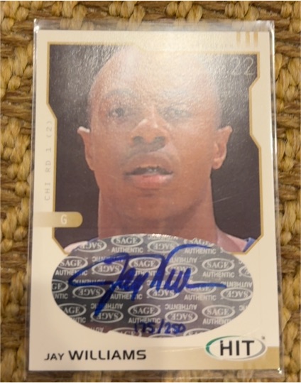 2002 SAGE HIT #1 Jay Williams — front