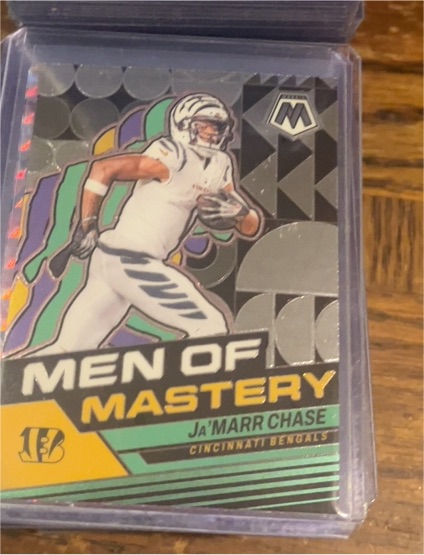 2024 Panini Mosaic Men of Mastery #MM-14 Ja'Marr Chase — front