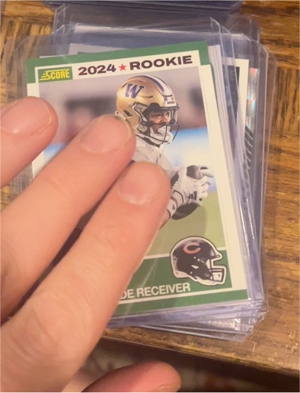 2024 Score 35th Anniversary Rookie #6 Rome Odunze — front