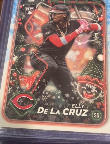 2024 Topps Holiday #H102 Elly De La Cruz — front