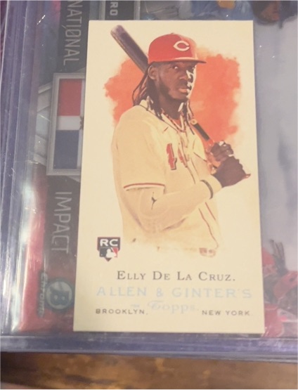 2024 Topps Allen & Ginter Mini #RD-1 Elly De La Cruz Rookie Design Variation RC — front