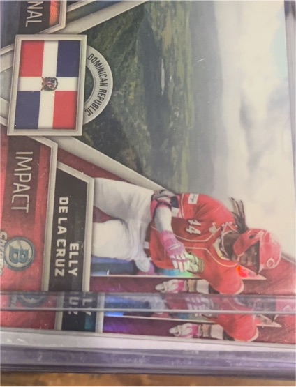 2024 Bowman Chrome #II-15 Elly De La Cruz International Impact — front