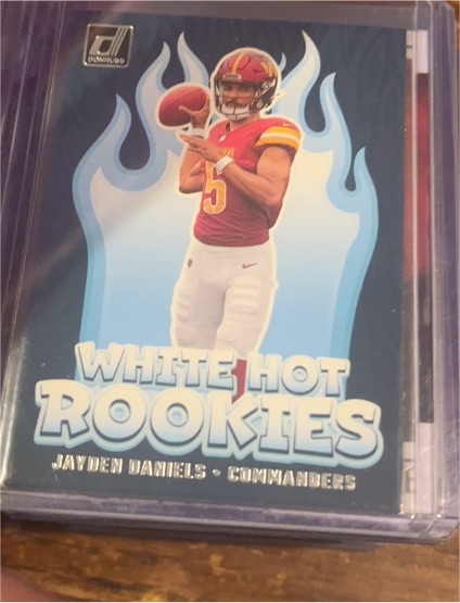 2024 Donruss White Hot Rookies #WH8 Jayden Daniels — front