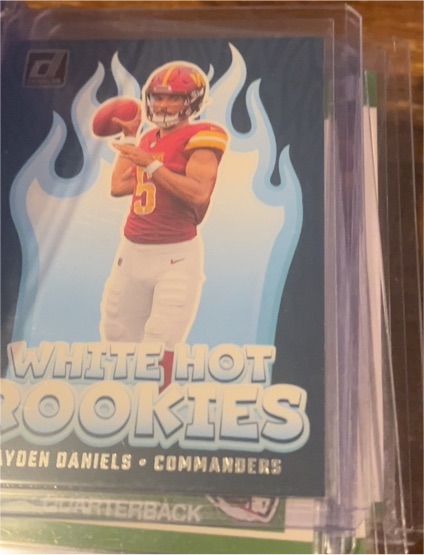 2024 Panini Donruss White Hot Rookies #WH8 Jayden Daniels — front