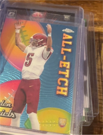 2024 Topps Chrome All-Etch #CAE-JD Jayden Daniels — front