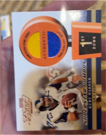 2002 Playoff Piece of the Game #POG-43 Kurt Warner — front