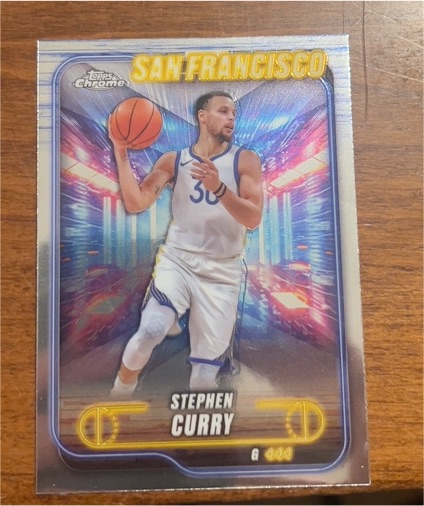2024-25 Topps Chrome #187 Stephen Curry — front