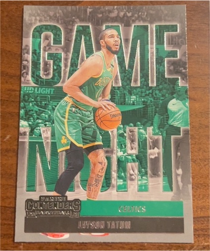 2020-21 Panini Contenders Game Night Ticket #17 Jayson Tatum — front