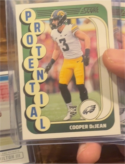 2024 Panini Score #8 Cooper DeJean Protential — front