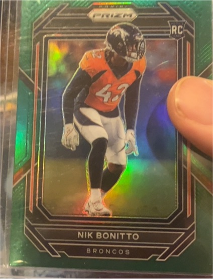 2023 Panini Prizm Draft Picks RC Nik Bonitto — front