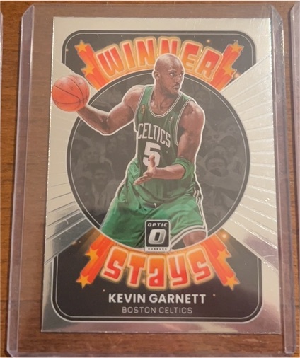 2021-22 Panini Donruss Optic #11 Kevin Garnett Winner Stays Insert Celtics — front