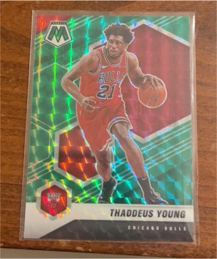 2020-21 Panini Mosaic #35 Thaddeus Young — front