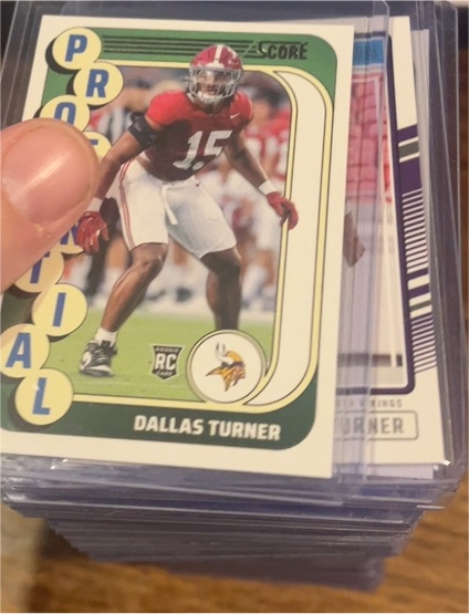 2024 Score Protential #17 Dallas Turner — front