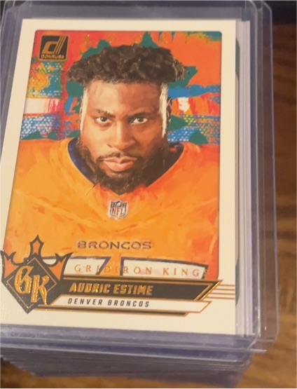 2024 Donruss #12 Audric Estime Rookie Gridiron Kings — front