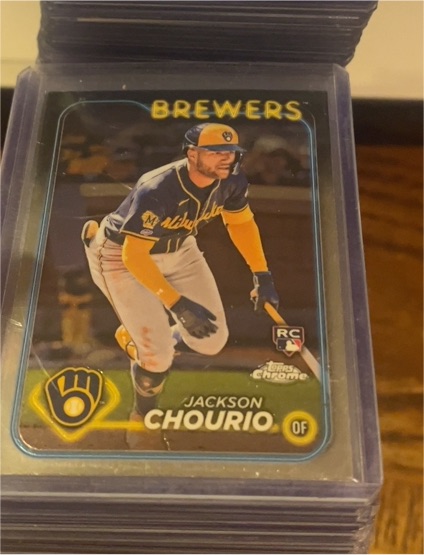 2024 Topps Chrome #161 Jackson Chourio — front