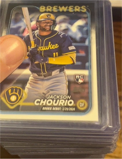 2024 Topps Update Series #US155 Jackson Chourio — front