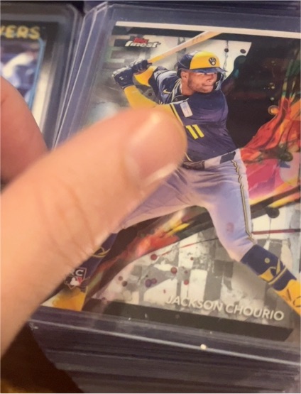 2024 Topps Finest #11 Jackson Chourio — front