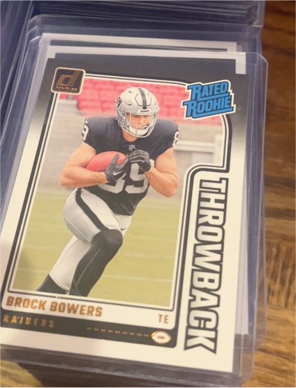 2024 Panini Donruss #45 Brock Bowers Rated Rookie Throwback — front